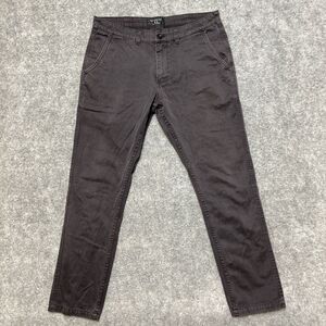 Matchstick Straight‎ Leg Chino Pants Men's Size 34x32 Dark Gray Pants